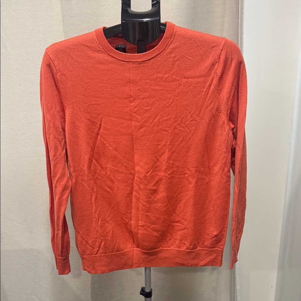 Orange Crew Neck Sweater